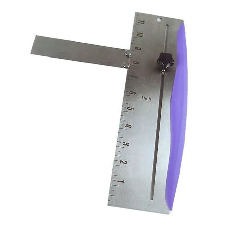 Justerbar Kage Skraber Bage Sprøde Hjørner Kager Kam Metal Kage Kant Glattere Lavet Af Rustfrit Stål DIY Bageværktøj (FMY)