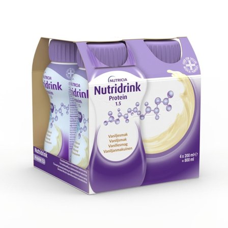 Nutridrink Protein næringsdrikk vanilje 4x200 ml