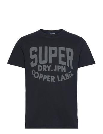 Vintage Copper Label Tee T-shirts Short-sleeved Marineblå Superdry*Betinget Tilbud
