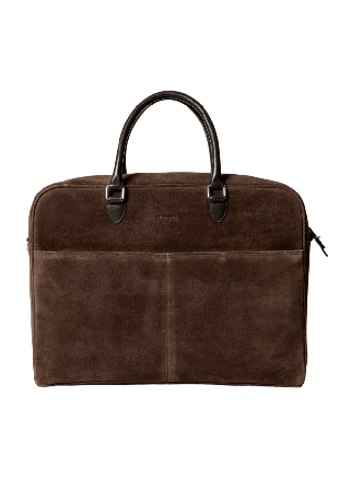 NORVIE Datorväska i mocka RYAN Väskor Brun ONESIZE