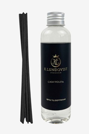 K. Lundqvist Stockholm - Refill Fragrance Sticks Casa Violeta 150 ml - Transparent - Duftlys & duftpinde - Fra Homeroom
