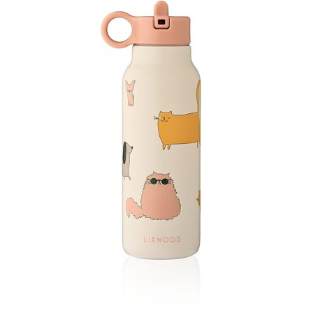 LIEWOOD Falk Water Bottle Cats and Dogs / Sandy 350 ml, Børn & Forældre, Service, Termoflasker