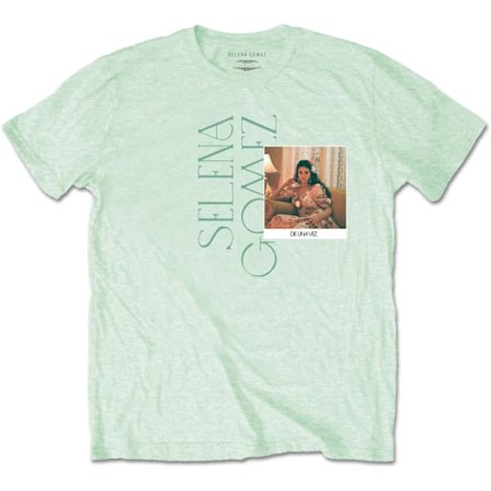 Selena Gomez Unisex Vuxen Polaroid Bomull T-shirt XL Grön