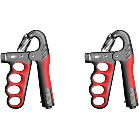 Pakke Grepsstyrke Trener 5-100 kg Håndgrep Styrkeforsterker for Voksne Kvinner Muskelrestitusjon Fitness Rød