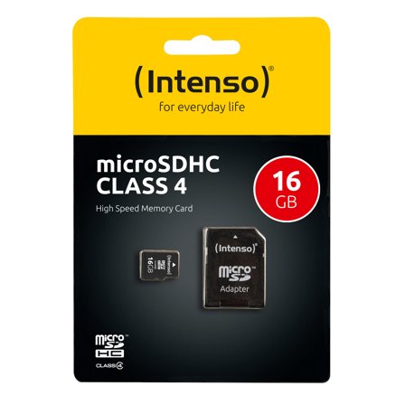 INTENSO flashminnekort - 16 GB - microSDHC