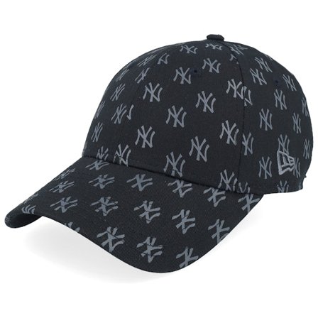 New Era - MLB Zwart adjustable Cap - New York Yankees Womens Monogram 9FORTY Black Adjustable @ Hatstore