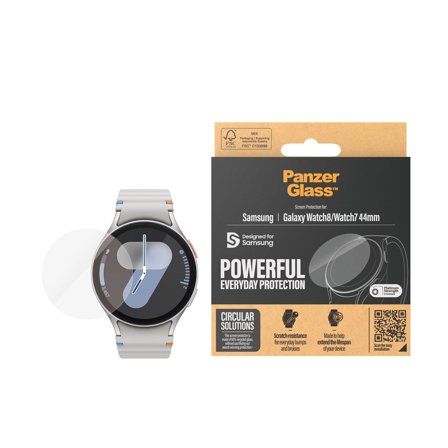 Panzer Samsung Galaxy Watch8 | Watch7 44mm Ultra-Wide Fit Screen Protector PanzerGlass - High quality tempered glass screen protector
