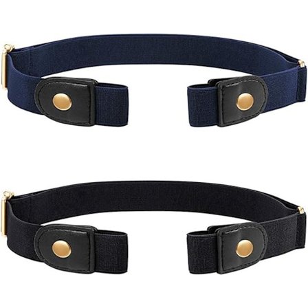 2 stk. Justerbart spennefritt belte usynlig elastisk beltespenne-F