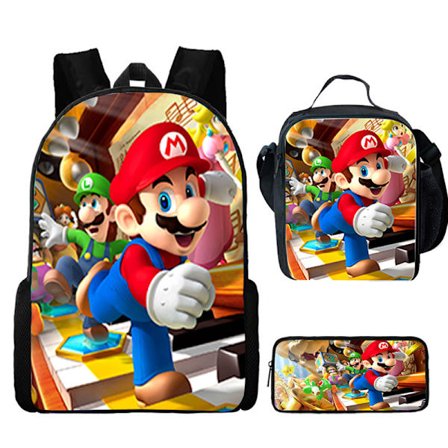 Anime Sonic Case Student Pennväska Lunchväska Ryggsäck