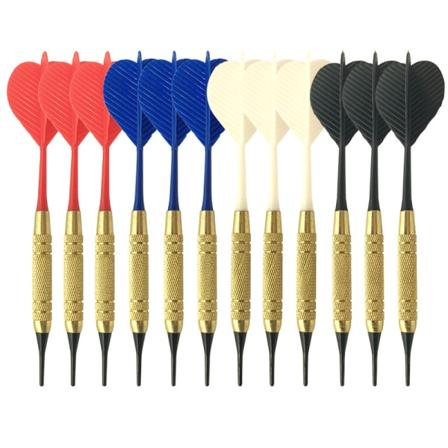 Plastikspissede piler, 12-pakning elektronisk darttavle inneholder 100
