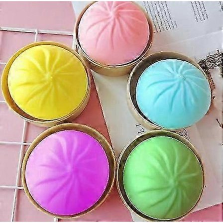 3 st Degknyte Stressbollar Kläm Sensoriska Leksaker med Mat Ångkokare Handbollar Leksaker Party Favörer (FMY)