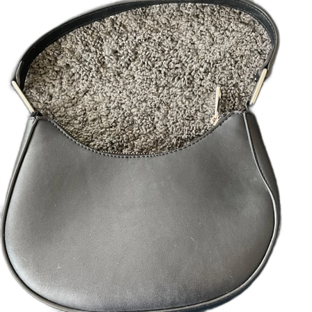 Svart axelväska i skinn