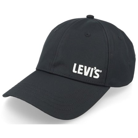 Levi's - Black - unconstructed - Cap - Gold Tab Cap Regular Black Dad Cap - Hatstore
