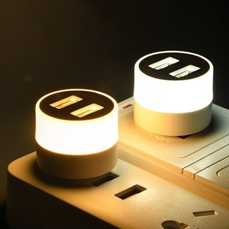 Mini USB LED bil ambient nattlampa bil interiör ambient light USB plug and play bildekoration