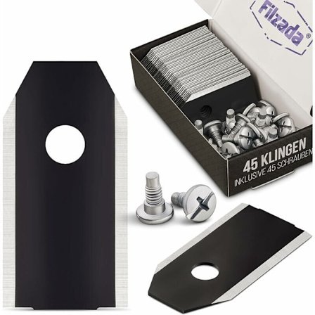 45x Hiilivaihtoterä kaikille Husqvarna Automower/Gardena/Yardforce - Robottimurskaimen terä Husqvarna 305, 308, 310, 315, 320, 420, jne.