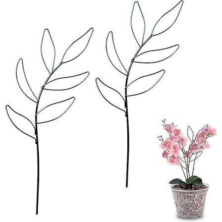 Innendørs plantestøtte, innendørs klatreplante støtte, metall klatreplante støtte, brukt for Monstera, vinstokker, potteplanter og blomster, 2 stk, 