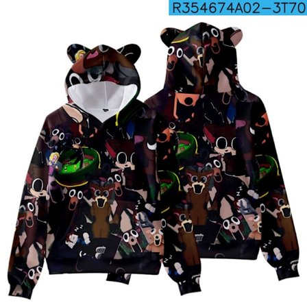 99 Nights in the Forest Katteøre-hættetrøje | Sødt trykt sweatshirt til børn og voksne | Spil-tema tøj *Type I*130