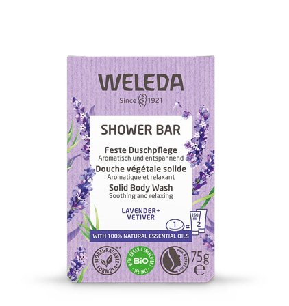 Weleda Shower Bar Lavender 75 g, Skincare, Kropspleje, Bodyshampoo