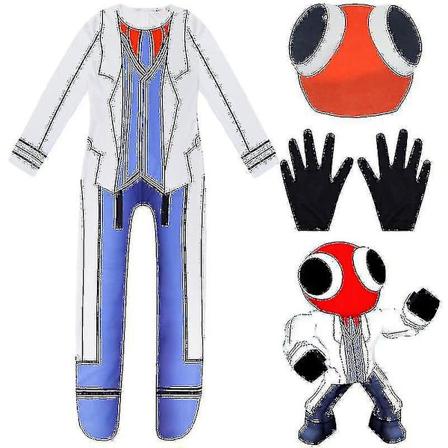 Rainbow Friends -asu lapsille, pojille, hirviö Wiki Cosplay -kauhupelejä Roblox Halloween -haalari, karnevaali, syntymäpäiväjuhla-asu
