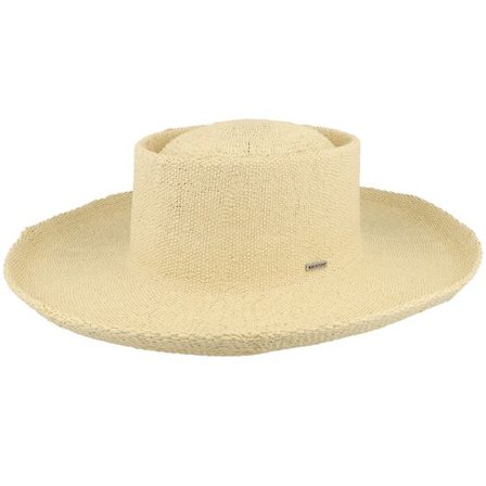 Brixton - Beige straw Hatt - Cassidy Boater Natural Straw Hat @ Hatstore