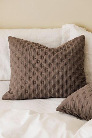 &Home - Pudebetræk Heaven Dottie - Brun - Pyntepuder & pudebetræk - 50X60 - Fra Homeroom