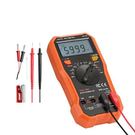 Digital Multimeter - DUOKU - SS102 - 6000 punkter - NCV-funktion - Bakgrundsbelyst LCD-skärm
