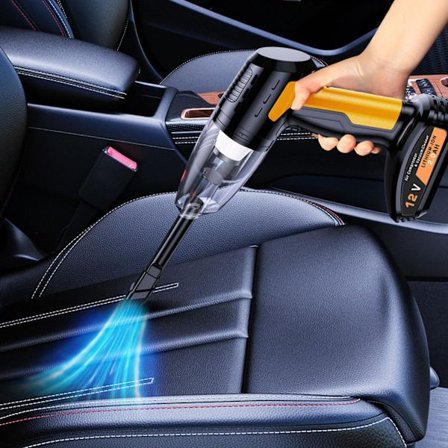 Dækoppumper 4-i-1 Håndholdt Bil Støvsuger, Dækoppumper Kompressor Pumpe Bærbar Støvsuger Til Bil, Hjem, Kontor, 8000pa Støvsuger, Kæledyrshår