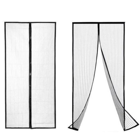 Mosquito Net Door 80/90/100 Width x 210/220 cm Magnetic Mosquito Net Black