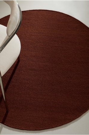 Jotex - Rundt Ullteppe Viskose/Ull/Bomull/Ull/Viskose/Bomull Vinrød ROW - Kjøp Ulltepper hos Jotex