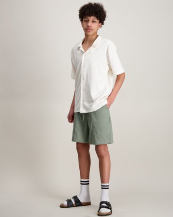 Grunt GROle Linen Shorts Groen Shorts Jongens - Kids Brand Store