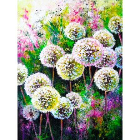 30x40cm 5D DIY Diamantmaleri Full, Série Pissenlit#I, DIY Diamon