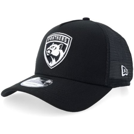 New Era - NHL Svart trucker Keps - Florida Panthers 9FORTY Black/White A-frame Trucker @ Hatstore