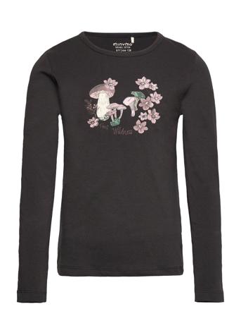 T-Shirt Ls T-shirts Long-sleeved T-shirts Brun Minymo*Betinget Tilbud