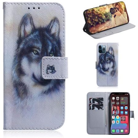 Lompakkokotelo iPhone 12 Pro Max - Susi