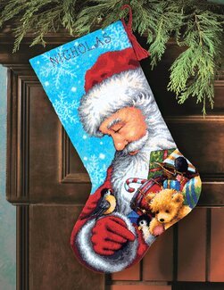 Broderipakke Julestrømpe Fine venner - Dimensions