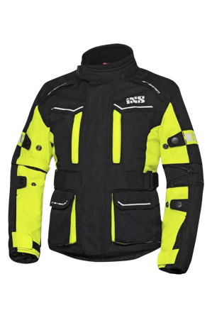 Motorradjacke iXS Tour 1.0 ST Kinder Schwarz/Fluo Gelb 146-152
