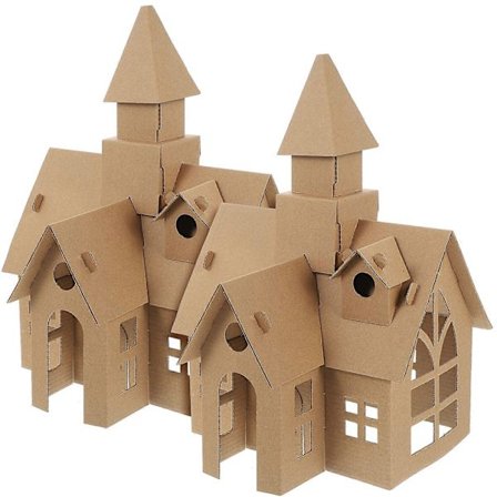 2 st DIY Montera och Graffiti Slott Barn Monteringsleksak Barn Utbildningsleksak[D]