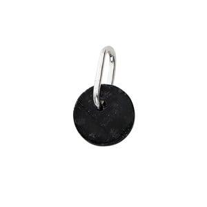 Design Letters Dark Green Silver Marble Semi-Precious Stone Charm One Size - Jewellery and watches - One size - Green - Junge