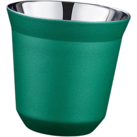1 st isolerad kaffekopp vakuumisolerad resetermosmugg dubbelväggig kaffekopp camping tekopp spill-proof temugg set kontor rostfritt stål, grön