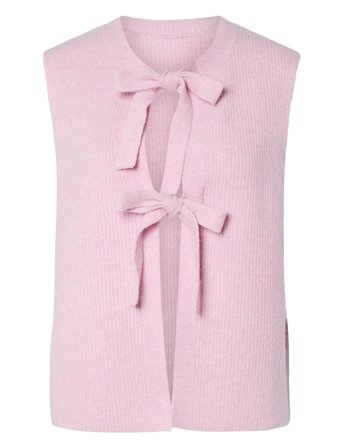 Pieces | Pcsilly Sl Rev Tie Vest Knit Noos Bc | XL