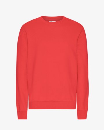 Classic Organic Crew - Red Tangerine XL