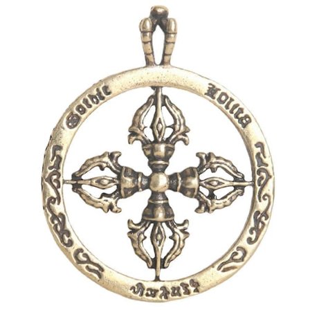 Herre Smykke Halskæde Tibetansk Vajra Phurpa Dorje Vajra Amulet Dorje Phurba Nepal Skrivebordsindretning