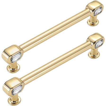 2 stk. solide køkkenskabshåndtag diamant kommode skuffe møbelhåndtag (Hulafstand 96 mm)