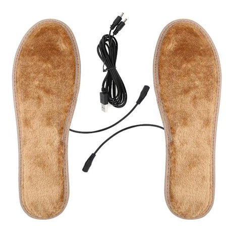 Unisex oppladbare elektriske USB-varmeinnleggssåler Vinter varme skosåler Innleggssåler 38