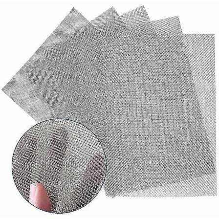 Pakke med 304 rustfritt stål netting, 11.8 X 8.2 (300 X 210mm) luftnett, 1mm hull, 20 mesh. (FMY)