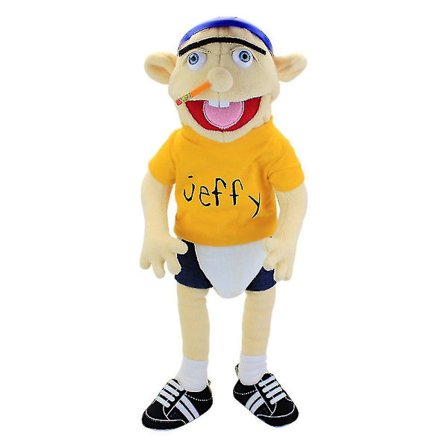60cm Jeffy Hat Hand Puppet Jeffy Plush Doll Cosplay Toy Game Stuffed Doll Kids Xmas Gifts