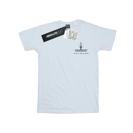 Friends Girls Fountain Breast Print Bomull T-shirt 9-11 År W White 9-11 Years