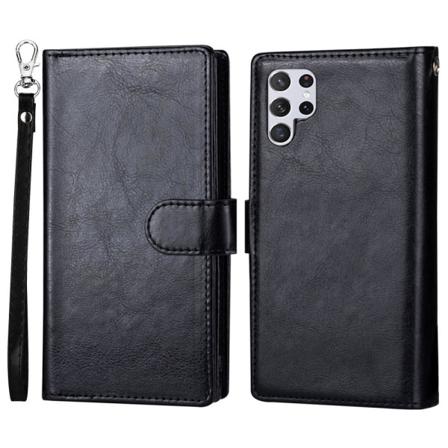 Samsung Galaxy S22 Ultra Fodral 9-kort Flerfack Svart