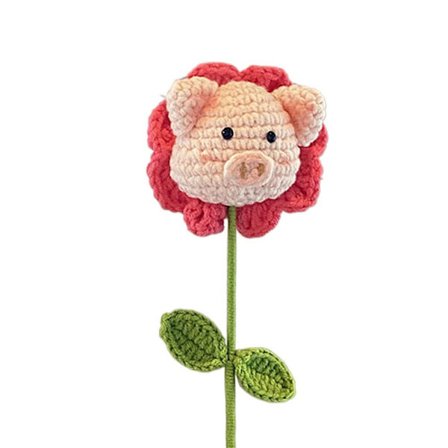 Håndstrikket Flower Pig Flettet Flower STYLE 2 STYLE 2