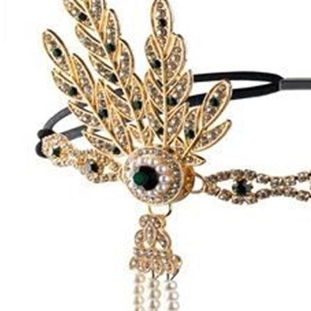 IC Art Deco 1920'er stil Blocker Style Krystal Hovedpynt Fest stil 1